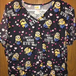 Minions Scrub Top